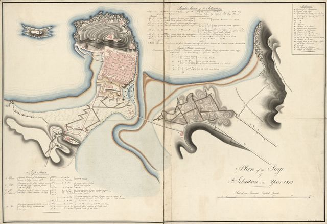 1813. SITIO DE SAN SEBASTIAN. Library of Congress Geography and Map Division Washington
